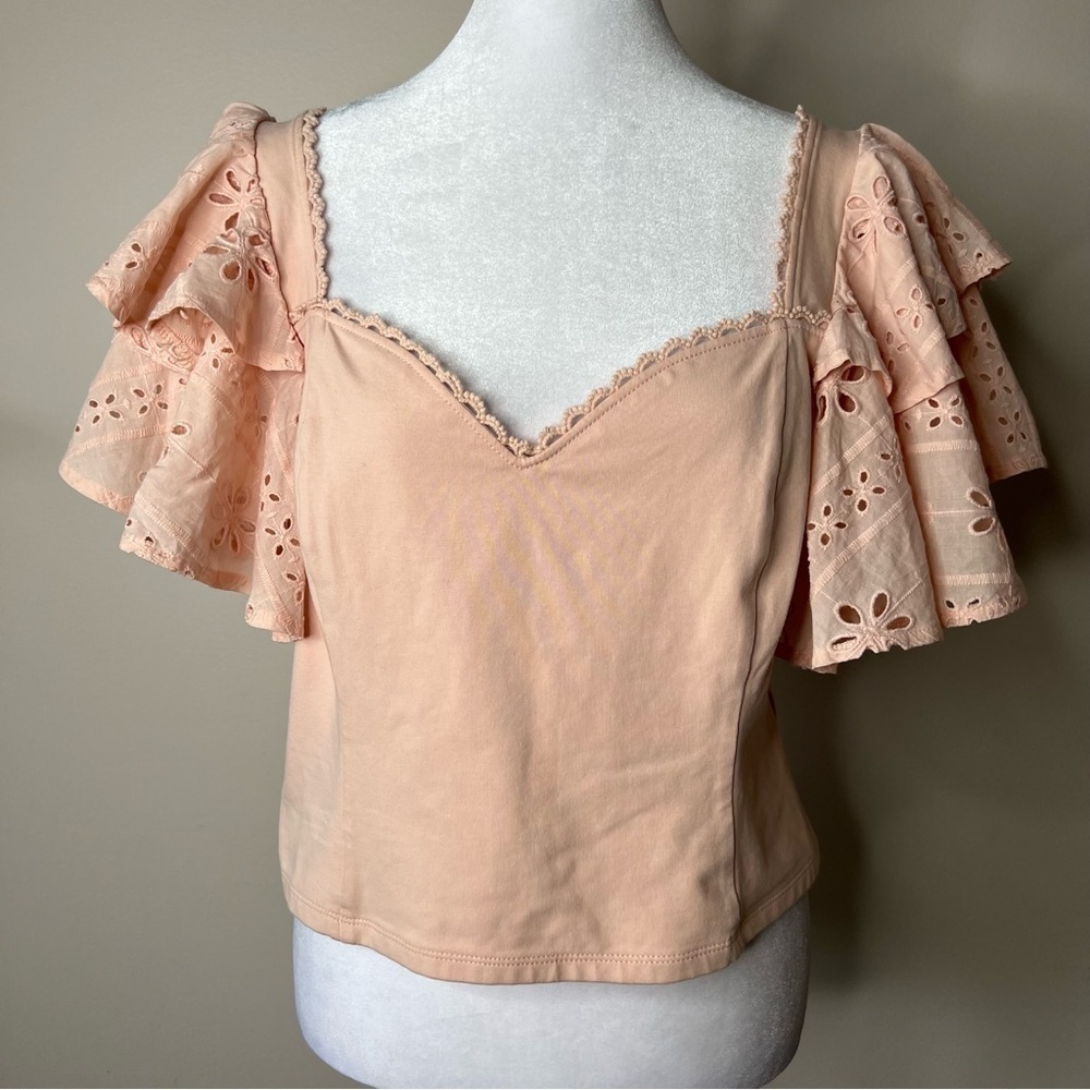 Express embroidered blouse